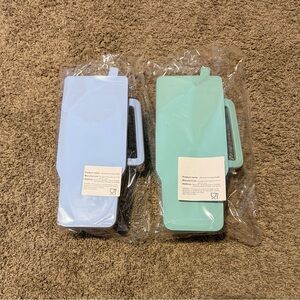 Set of Two Silicone tumbler ice cube molds